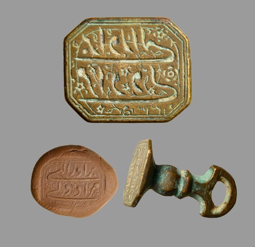Islamic bronze stamp - islamic,