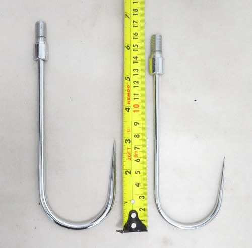 Vintage steel gaff hooks - 2x,