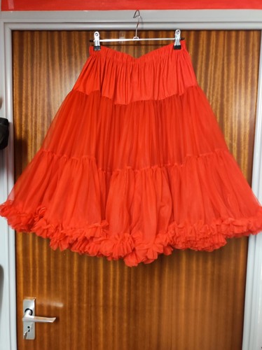 Retro vintage red petticoat - vintage,