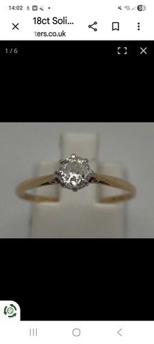 18ct diamond engagement ring - diamond,