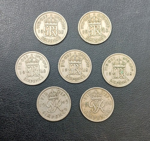 George sixpence 1948 50 - sixpence, 1948-50