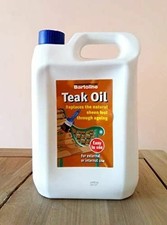 Bartoline Teak Oil 5L Wood Furniture Treatment Natural Finish Outdoor Woodcare