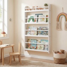 Kids Bookshelf 4-Tier Wall