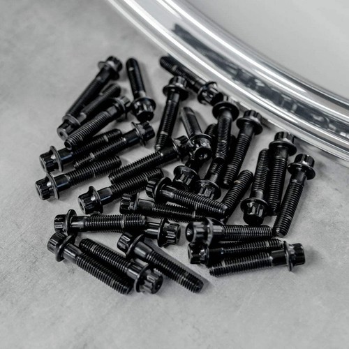 160x 32mm black 3pc wheel - black,