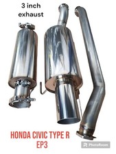 SOLID FAB 3" STAINLESS CATBACK EXHAUST SYSTEM HONDA CIVIC EP3 TYPE R 00-07