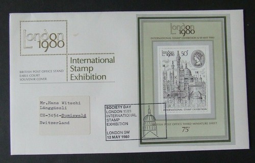 First day cover 1980 london - cover,