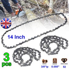 3x 14" Chainsaw Chain Fits