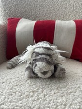 Jellycat Little Sacha Snow Tiger, Excellent Condition 