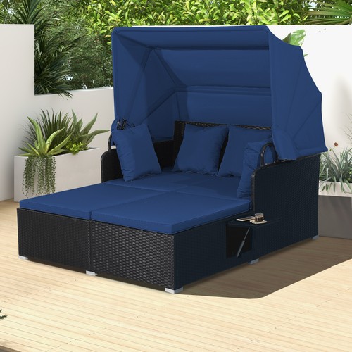 Outdoor daybed wicker - pe,