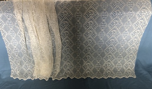 Vintage cream geometric floral - geometric,