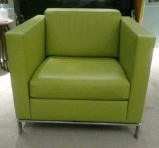 1 x Walter Knoll Foster 500 series Armchairs - In Green Leather