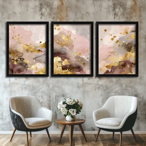 Dusky pink and - dusky, abstract