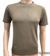 2 x Army Light Olive GYM T-Shirt Moisture Self Wicking Top COOLMAX