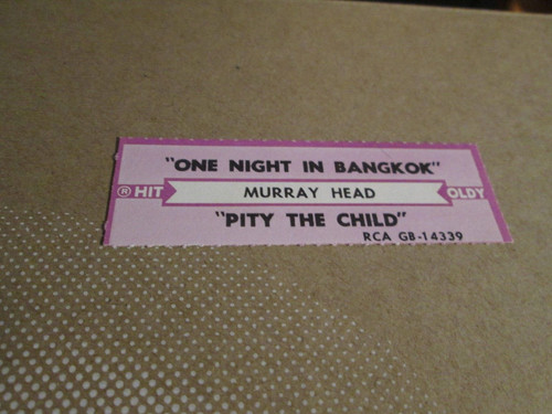 Murray head one night - murray,