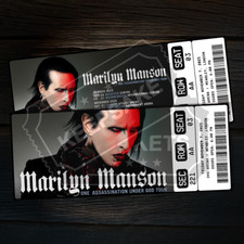 Marilyn Manson Mock Ticket One Assassination UK Tour | Personalised Gift Reveal