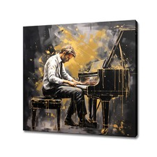 Piano Player Music Painting