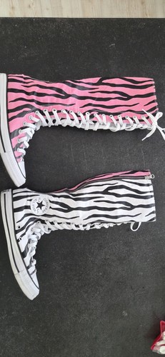 Converse knee high zebra - high,