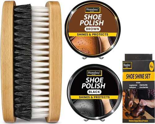 4pcs black brown - black, polish