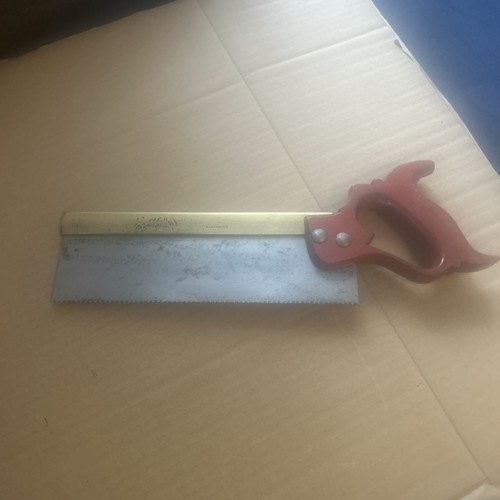 Vintage brass back tenon saw - tenon,