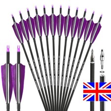 12X 30" Archery Carbon Arrows