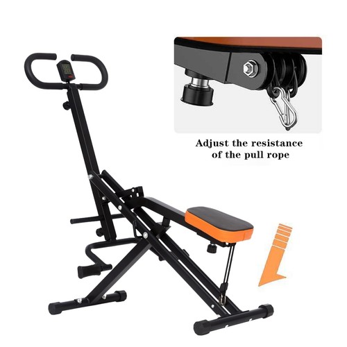 Squat and rowing machine - and,