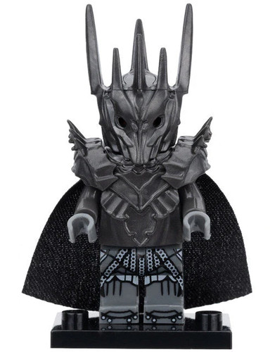 Sauron minifigure with gollum - sauron,