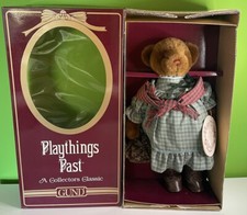 Vintage Playthings Past Teddy Bear By Gund. Maggie No 8130 In Original Box 1983