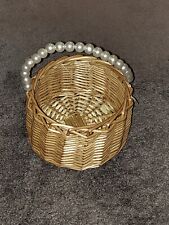 Wicker Flower Girl Basket For Weddings