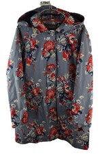 Laura Ashley Womans Hooded Anorak Floral Print Cotton Jacket Size 16