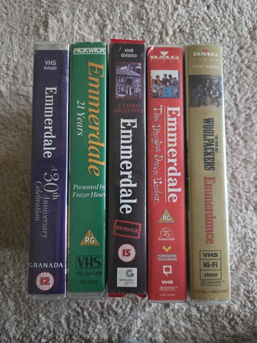 Emmerdale vhs tapes - emmerdale,