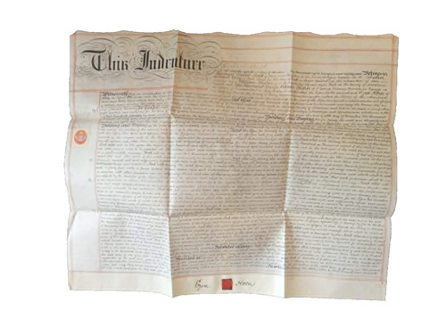 Vellum indenture 1881 scott - 1881,