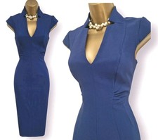 Karen Millen UK 10 Indigo Blue