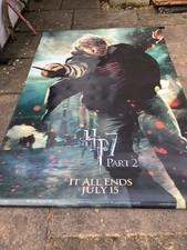 harry potter large film poster, 60inch x95 inch with hanging poles