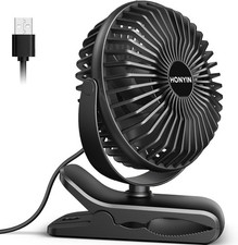 HONYIN Mini USB Clip Fan, Clip
