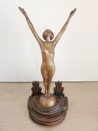 Vintage nuart nude bookend - nuart, 9"