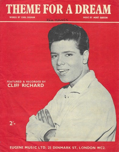 Sheet music theme - 60's, for