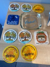 Britvic glass ashtray - britvic,