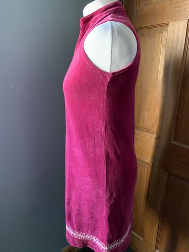 Deep pink towelling - a,
