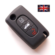 FOR PEUGEOT REMOTE KEY 207 307 308 407 607 PARTNER COVER CASE 3 BUTTON FLIP 4