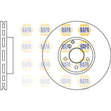 2x Brake Discs Vented For