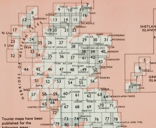1970s ordnance survey - survey, inch