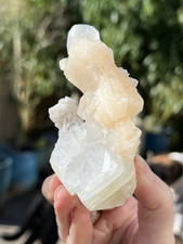 White Apophyllite Peach
