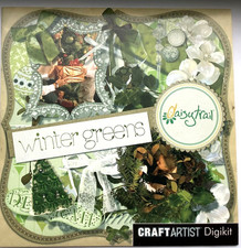 Serif Craft Artist Daisytrail - CD-ROM - WINTER GREENS - Christmas