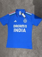 Genuine ADIDAS India Cricket 2025 Fan Jersey Shirt Size MEDIUM ODI TEST MATCH 