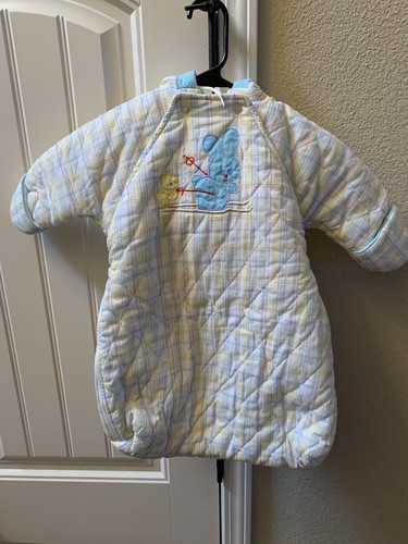 Vintage baby bunting quilted - bunting,