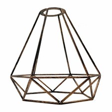 Vintage Metal Cage Wire Light Shade Pendant Lamp Shade Colored Ceiling Lampshade