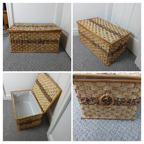 Vintage woven wicker - vintage, storage