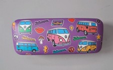 New Official VW Volkswagen Camper Van Bus Retro Sunglasses Case Glasses Purple