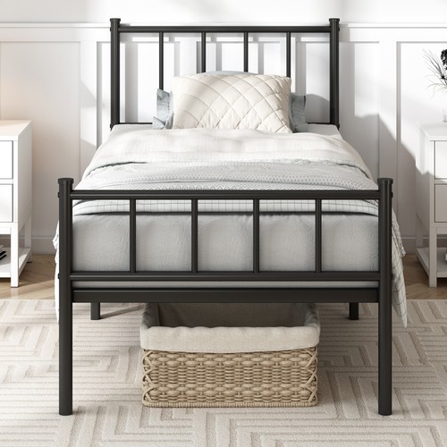 Metal bed frame - metal, w/headboard
