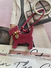 Radley Pink Leather Dog Tag /